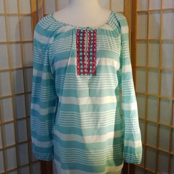 Talbots XL Aztec Beaded Blouse - Picture 8 of 16
